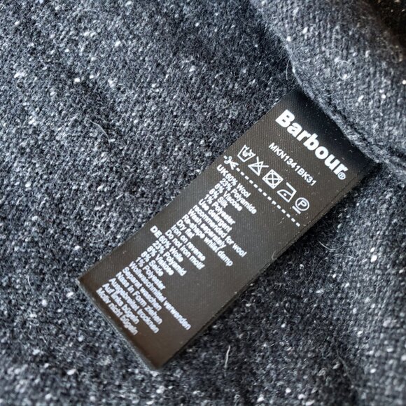 Barbour Men's Full Zip Wool Blend Sweater (Charcoal, S) - NWOT - Picture 10 of 12